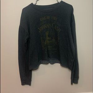 Long sleeve Johnny cash sweater t-shirt